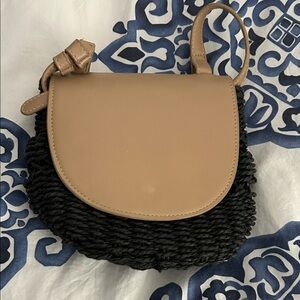 a new day Beige and Black Crossbody Bag